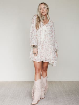 Beth Floral Print Dress: undefined