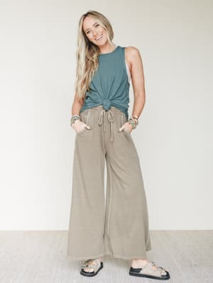 Wild Solistice Drawstring Pants - Mocha L / Mocha