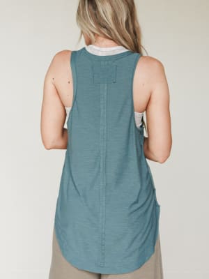 Easy Breeze High Neck Tank - Ash Jade S / Ash Jade
