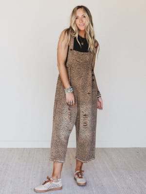 High Hopes Slouchy Denim Overalls: undefined