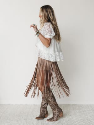 Flowers of Fringe 3 Piece Bundle - Cream Cream