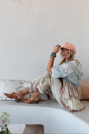 dandelion-doll-top-denim/Blue