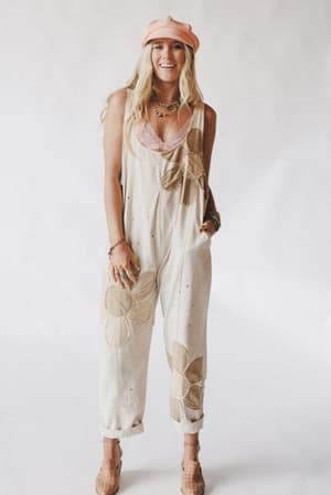 wild-wish-patchwork-jumpsuit-natural/Beige