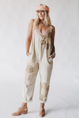 Wild Wish Patchwork Jumpsuit: undefined