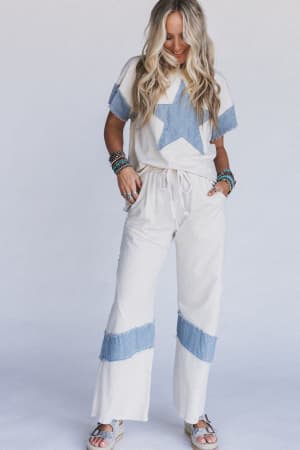 Skybound Soul Denim Patched 2 Piece Bundle: undefined