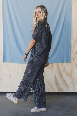 wild-route-fringe-pants-black/Black
