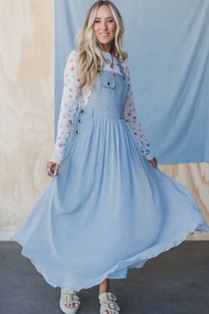 Country Dreams Overalls Dress: undefined