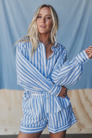 Breezy Club Striped 2 Piece Bundle: undefined