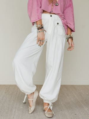 East Bay Loose Fit Cargo Jeans - White XL / White