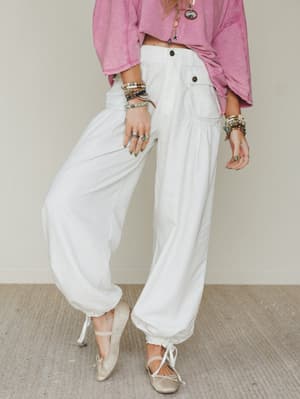 East Bay Loose Fit Cargo Jeans - White XL / White