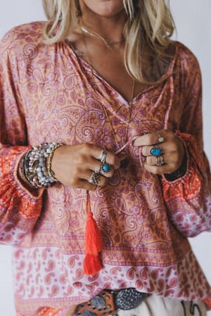 lani-border-print-top-orange-border-print/Orange Border Print
