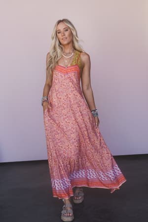 The Nest Forever Wild Maxi Dress: undefined