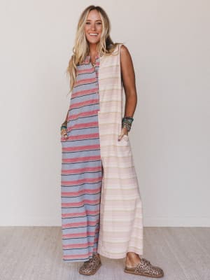 the-nest-cruise-lines-jumpsuit-pink-gray/Pink Gray