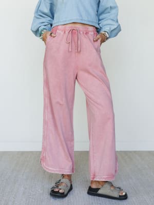 So Comfy Wide Leg Pant Cropped Length: undefined