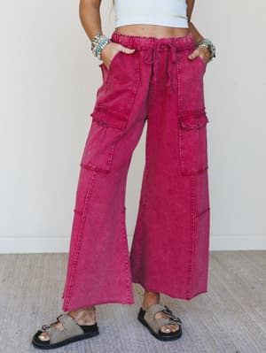 Game On Cargo Wide Leg Pant: undefined
