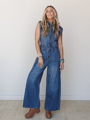 All Star Denim Jumpsuit: undefined