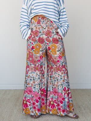 Groovy Gardens Wide Leg Pant: undefined
