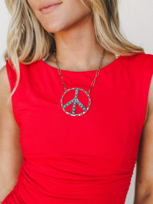 Show Peace Necklace - Turquoise OS / Turquoise