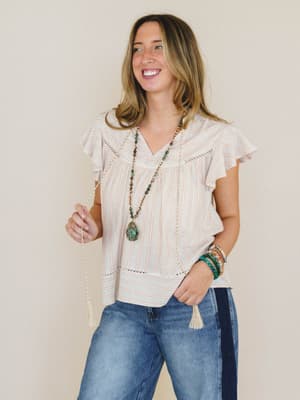Meadow Sunrise Blouse
- Oatmeal L / Oatmeal