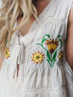 Meadow Memories Vest - Oatmeal S / Oatmeal