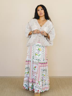 Meadow Sunrise Shawl - Natural M/L / Natural