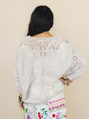 Meadow Sunrise Shawl - Natural M/L / Natural