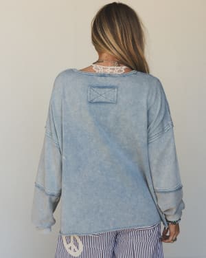 Wave Catcher Pullover - Blue L / Blue