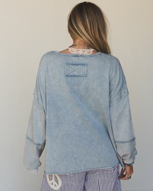 Wave Catcher Pullover - Blue L / Blue