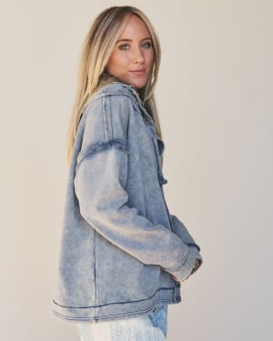 Tomlin Washed Pullover - Denim L / Denim