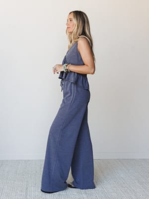 The Nest Easy Sunday Set - Heather Navy M / Heather Navy