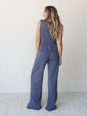 The Nest Easy Sunday Set - Heather Navy M / Heather Navy