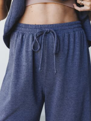 The Nest Easy Sunday Set - Heather Navy M / Heather Navy