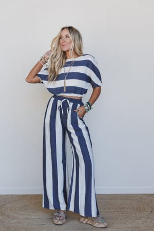 Nautical Wide Stripe 2 Piece Bundle: undefined