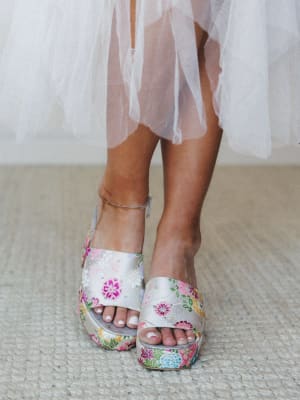 Summer Heel Slide - Floral 8 / Floral