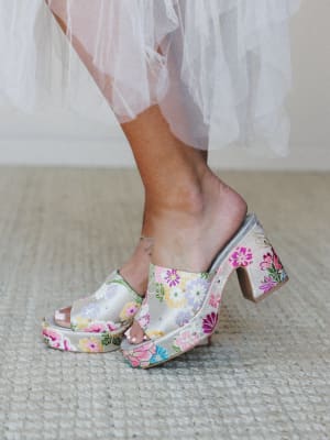 Summer Heel Slide - Floral 8 / Floral