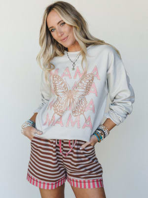 The Nest Butterfly Mama Sweatshirt - Sand L/XL / Sand