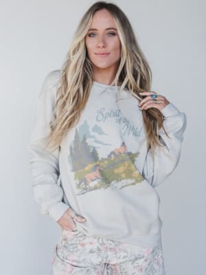 The Nest Spirit Of The Wild Sweatshirt - Sand S/M / Sand