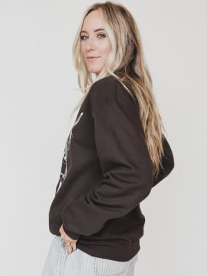 The Nest Highland Love Sweatshirt - Dark Chocolate S/M / Dark Chocolate