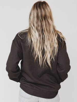 The Nest Highland Love Sweatshirt - Dark Chocolate S/M / Dark Chocolate