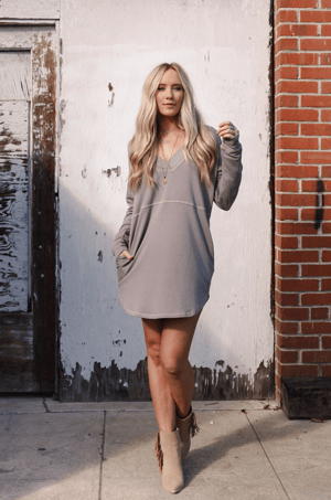 meadow-long-sleeve-tunic-dress-mushroom/Mushroom