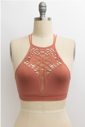 floral-cut-out-high-neck-bralette-rose/Rose