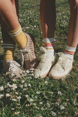 Retro Summer Crew Socks: undefined