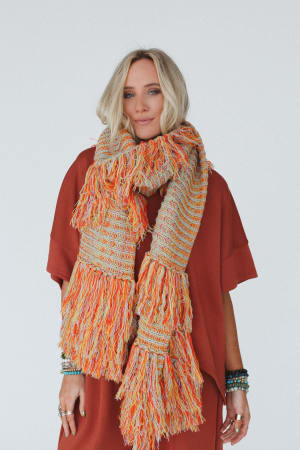 Sugar Plum Fringe Scarf: undefined