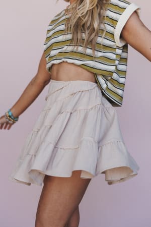 Becky Tiered Skirt: undefined