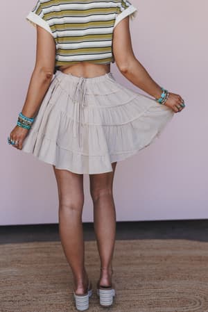 becky-tiered-skirt-natural/Beige