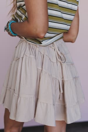 becky-tiered-skirt-natural/Beige