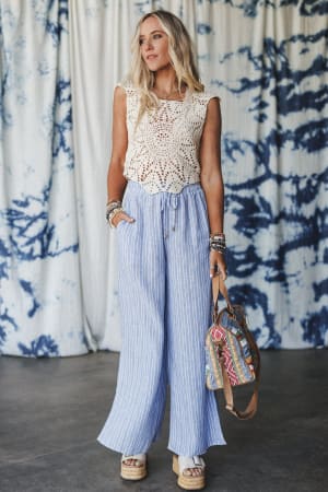 The Nest Soul Spark Wide Leg Pants: undefined