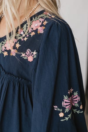 whimsy-rose-embroidered-top-navy/Navy