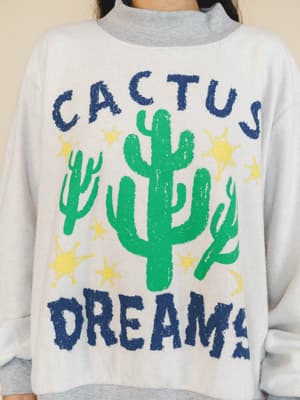 Cactus Dreams Sweater - Grey L / Grey