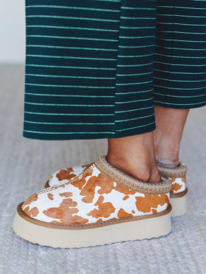 Tazz Platform Mule - Cow Camel 6.5 / Cow Camel